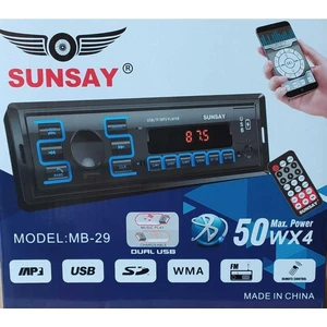 EC Shop Sunsay Mb-29 Bluetooth Oto Teyip Araba Teyibi ,bluetooth,usb,sd,aux,iso Söket Teyp