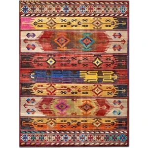Rugs Modern mira 1245 Etnik Eskitme ve Vintage Görünüm Çok Renkli  Dokuma Taban Halı