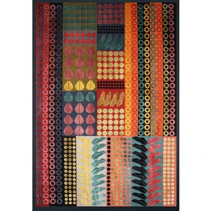 Rugs Modern mira 1201 Çok Renkli Soyut Desenli Baskılı Halı