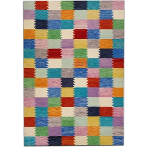 Rugs Modern mira 1164 Çok Renkli Patchwork Temalı  Dekoratif  Dokuma Taban  Halı