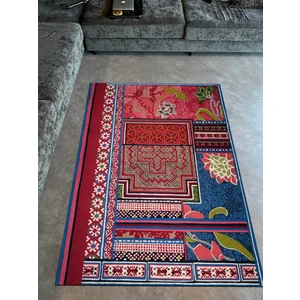 Rugs Modern mira 1104 Etnik Çiçek ve Patchwork Desen  Çok Renkli  Dokuma Taban Halı