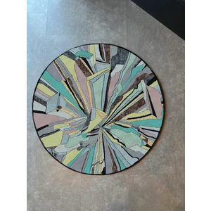 Rugs Modern Mira 941 Soyut Desen Pastel Dokuma Taban Yuvarlak Halı