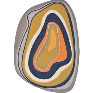 Rugs Modern Mira 1122 Asimetrik Formda Soyut Figürlü Dokuma Taban Halı