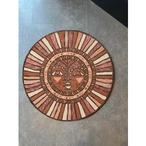 Rugs Modern Mira 1026 Yuvarlak Yüz Tema Pastel Tonlarda Taban Halı