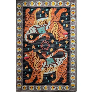 Rugs Modern Mira 925  Figürlü Çok Renkli Modern Dokuma Taban Halı