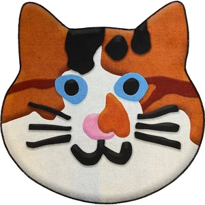 Rugs Modern Mira 869 Turuncu Sevimli Kedi Figürlü Halı