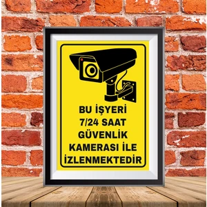 Bu Işyeri Kamera Ile Izlenmektedir Uyarı Ikaz Tabelası