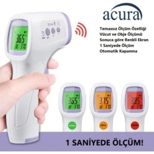 Temassız Kızılötesi Ateş Ölçer Renkli Ekranlı, Nesne ve Vücut Ölçer AC-9270