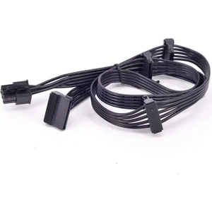 6 Pin Power Supply Kablosu 6 Pin Modüler Sata Kablo 6 Pin 4x Sata Kablo 90 cm 6 Pin Sata Kablo Power Supply Kablosu
