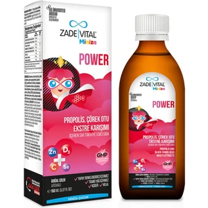 Zade Vital Miniza Çocuk Power Propolis, Çörek Otu ( 1 Kutu ) 150ML