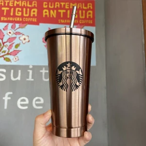 Starbucks Hasır Bardak Kahve Fincanı Eşlik Eden Termal Su Bardağı Masaüstü Araba Çift Katlı Bardak (Yurt Dışından)