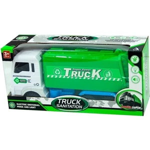 Pilli Çöp Kamyonu Oyuncak Sesli Işıklı