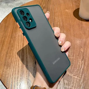 Galaxy A32 Kılıf 3D Kamera Korumalı Arkası Mat Kenarları Renkli Smoke Case