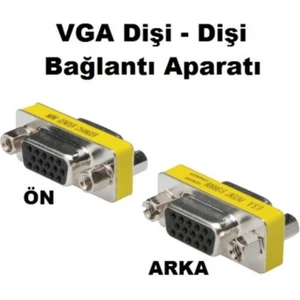 VGA 15 Pin Dişi Dişi Çevirici VGA Uzatma Aparatı