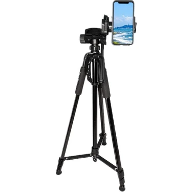 Neepho Tripod Bluetooth Kumandalı Aliminyum Gövdeli Profesyonel Telefon Tutucu Çantalı 170 cm