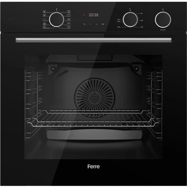 Ferre XE64CS Steamart&fryart Serisi Buharlı Pişirme Siyah Ankastre Fırın (0+10