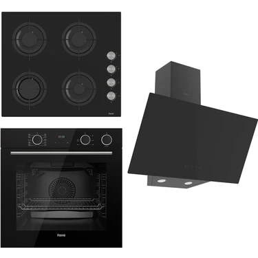 Ferre Steamart&fryart Serisi Buharlı Pişirme Siyah Set (CS205 + XE64CS +D077