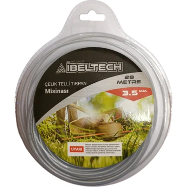 İbeltech 3.5mm 28 Metre Çelik Telli Tırpan