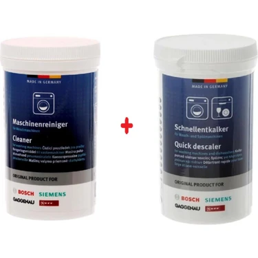 Bosch Çamaşır Makineleri Için Temizleyici ve Kireç Çözücü Toz