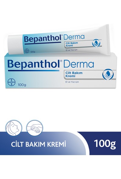 Bepanthol Cilt Bakım Kremi 100gr l Tüm Cilt Tiplerine Uygun, El ve Yüz İçin Günlük Bakım 8699546358632