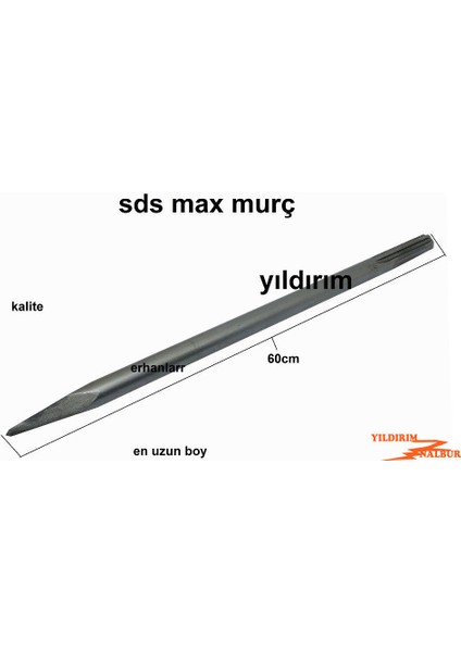 Sdsmax Murç Kırıcı 60 cm Keski En Uzun Boy