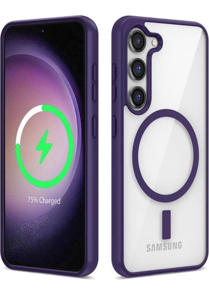 Galaxy S23 Plus Kılıf Magsafe Wireless Şarj Özellikli Silikon Ege Kapak