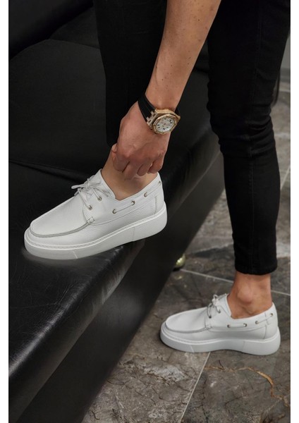 - Beyaz Floter Bağcıklı Sneakers Erkek Ayakkabı modelleri