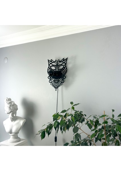 "loong Mask" Gölge Duvar Aydınlatması, Özel Tasarım Aplik, Tasarım Duvar Lambası