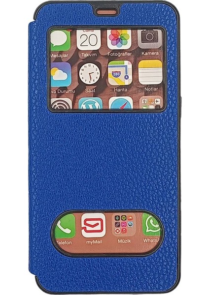 Reeder P13 Blue Max Lite ile Uyumlu Pencereli Kapaklı Magnum Kılıf