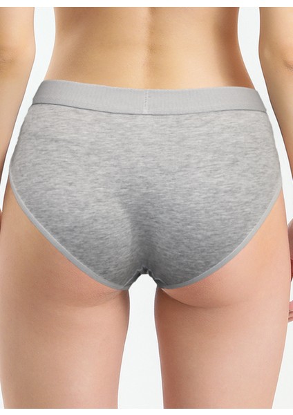 Gri Kadın Bikini Külot 573