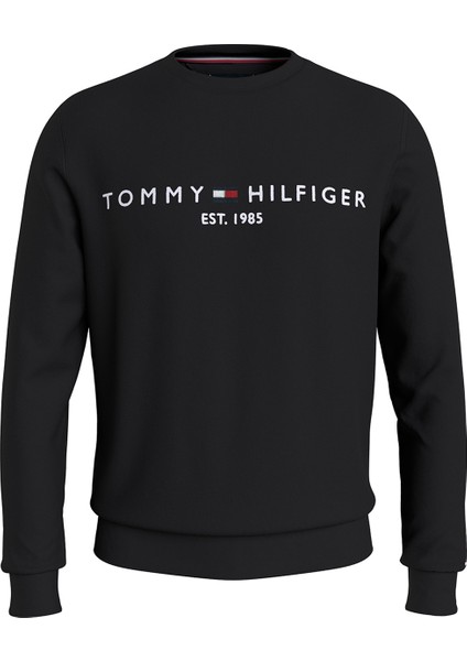 Tommy Hilfiger Bisiklet Yaka Siyah Erkek  MW0MW11596BDS