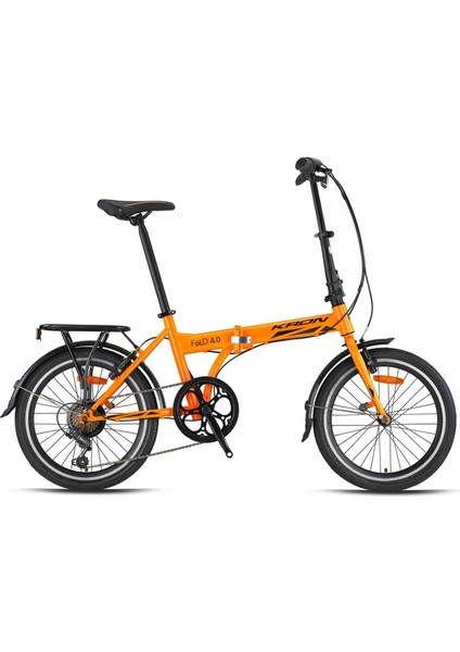 Fold 4.0 20 Jant V 7 Katlanır Bisiklet Turuncu-Siyah