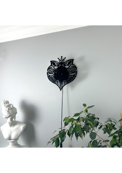 "queen Of Hearts" Gölge Duvar Aydınlatması, Özel Tasarım Aplik, Tasarım Duvar Lambası