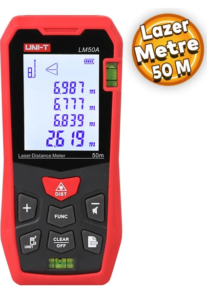 LM50A Lazer Metre 50 M Lazer Mesafe Ölçer