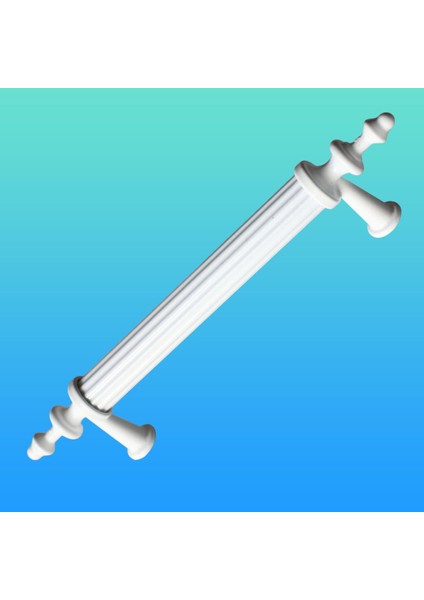 Mobilya Banyo Mutfak Dolabı Çekmece Dolap Kapak Kulpu Kulbu Beyaz 96 mm Metal Kulp
