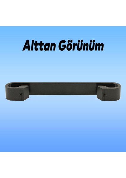 Mobilya Dolap Kapak Çekmece Kulpu Mat Siyah Metal 128 mm fırsatları