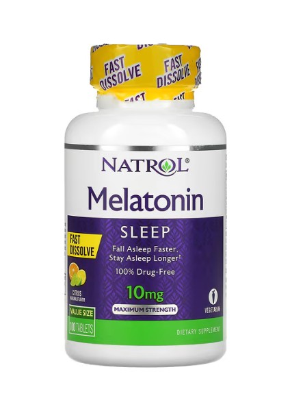 , Fast Dissolve, Maximum Strength, Citrus/strawberry, 10 mg, 100 Tablets