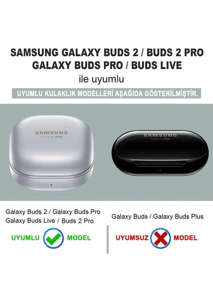 Samsung Galaxy Buds Live / Buds Pro / Buds 2 Pro Kılıf + Askılık