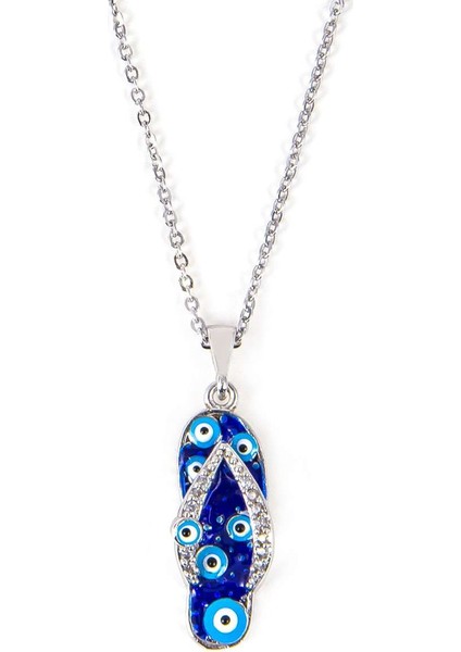 Zirkon Kaplama Taşlı Terlik Kolye