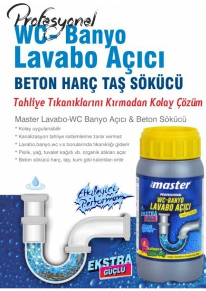 Kl Home Profesyonel Seri Temizlik Lavabo- Wc -Banyo Boru Açıcı  Gider Sorunları Açar