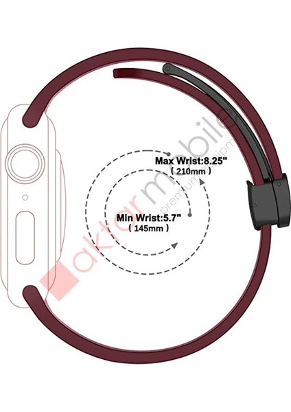 Apple Watch 6 Se 5 4 3 2 1 44 mm 42 mm Uyumlu Silikon Kordon Magnetik D Tokalı Spor Tarzı Kayış fırsatları