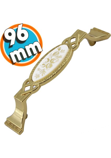 Mobilya Mutfak Dolabı Çekmece Dolap Kapak Kulpu Kulbu Altın 96 mm Metal Kulp