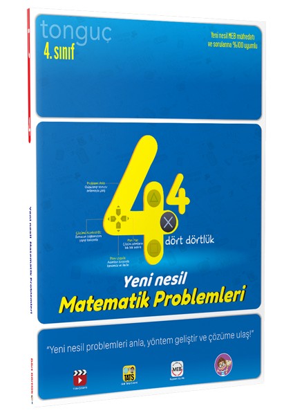 4. Sınıf Dört Dörtlük Matematik Problemleri