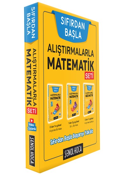 Sıfırdan Başla Set Alıştırmalarla Matematik1, Matematik2, Geometri 3lü Set