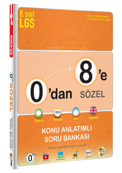 8. Sınıf LGS 0'dan 8'e Sözel Konu Anlatımlı Soru Bankası