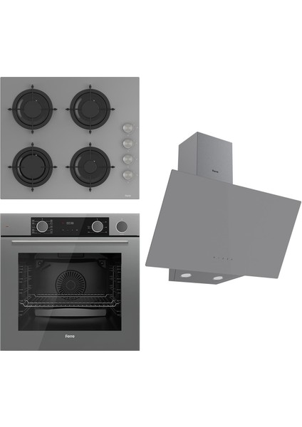 Steamart&fryart Serisi Buharlı Pişirme Gri Set (CS208 + XE64CPR +D079 )