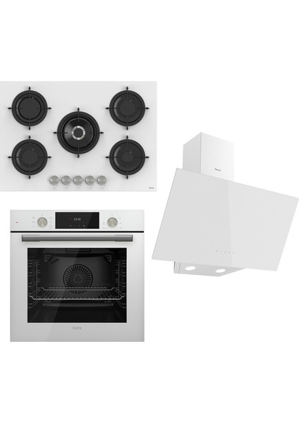 Flowart Serisi Beyaz Set (RS036 + QMS63CB +D078 )