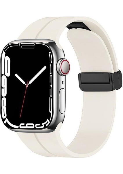 Apple Watch 6 Se 5 4 3 2 1 40 mm 38 mm Uyumlu Silikon Kordon Magnetik D Tokalı Spor Tarzı Kayış fiyatları