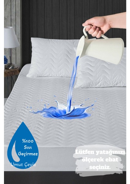 Kapitoneli Sıvı Geçirmez Fitted Yatak Alezi (Çarşaf Şeklinde Yatak Koruyucu)