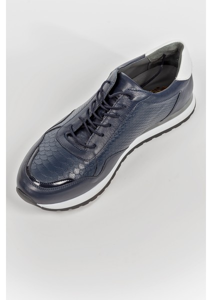 Casual Hakiki Deri Tam Ortopedik Spor Erkek Ayakkabı Bobucci NZC16 Beyaz, Siyah, Lacivert, Kahve